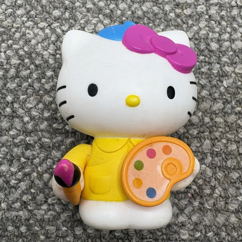 VTG Hello Kitty Collection Fast Food Toys Stamp Paper Puncher Hanging Toys Too